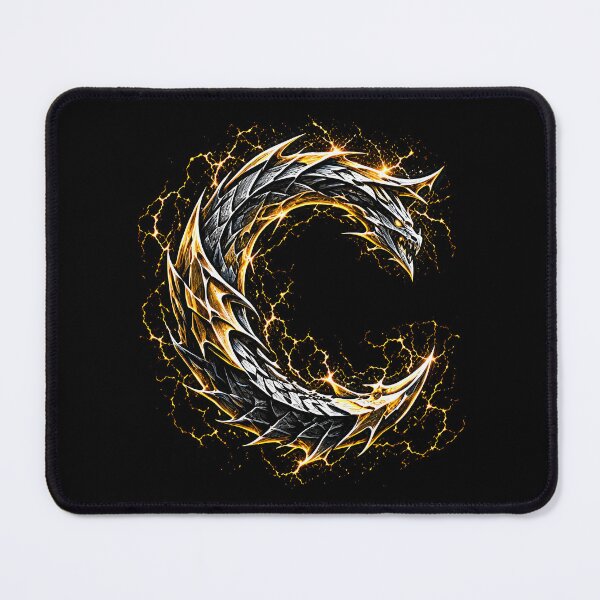 Item preview, Aurefang Dragonsteel Letter C designed and sold by BlissBlvdShop.
