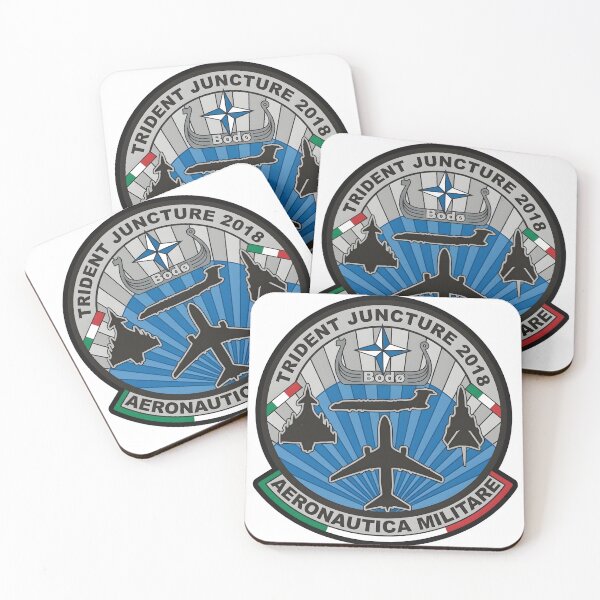 Item preview, NATO Trident Juncture 2018 Aeronautica Militare Patch designed and sold by CharlieDesings.