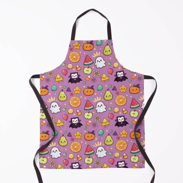 Item preview, Cute Kawaii Halloween Floating Pattern | Ghost, Pumpkin, Candy Corn & Preschool Spooky Friends designed and sold by Wintorque.