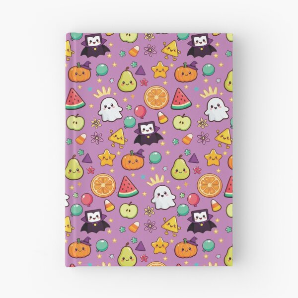 Item preview, Cute Kawaii Halloween Floating Pattern | Ghost, Pumpkin, Candy Corn & Preschool Spooky Friends designed and sold by Wintorque.