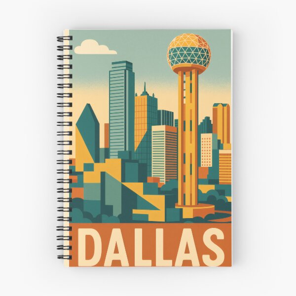 Item preview, Retro Pop Art Poster Illustration of Dallas | Bold Lone Star City Print with Reunion Tower, Margaret Hunt Hill Bridge & Downtown Skyline | Vintage Texas Travel Wall Art Decor designed and sold by PaintedPixels01.