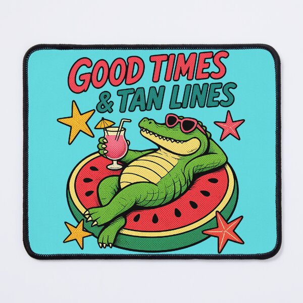 Item preview, Funny Gator Summer Vibes - Good Times And Tan Lines designed and sold by legendaryskins.