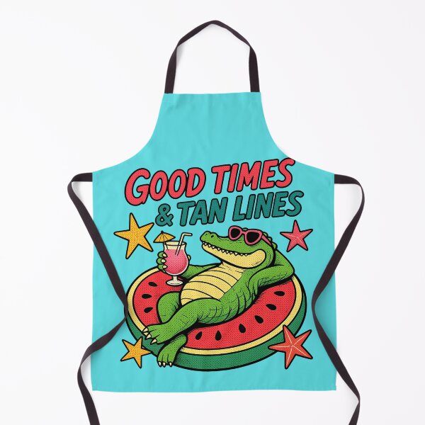 Item preview, Funny Gator Summer Vibes - Good Times And Tan Lines designed and sold by legendaryskins.