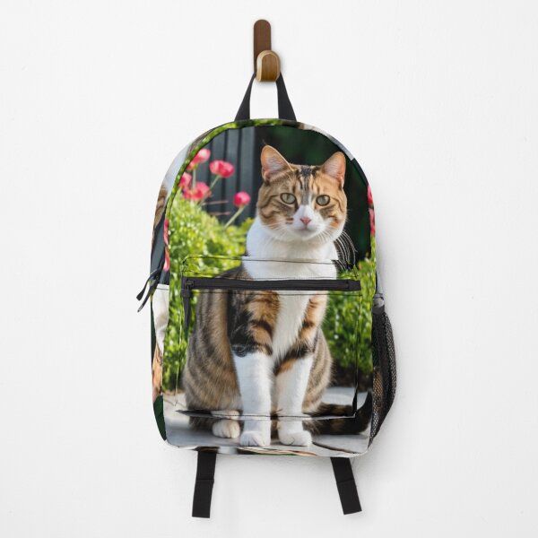 Item preview, Animals - Serene Tabby Cat, Portrait in a Sunny Garden designed and sold by World-Pets.