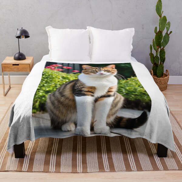 Item preview, Animals - Serene Tabby Cat, Portrait in a Sunny Garden designed and sold by World-Pets.