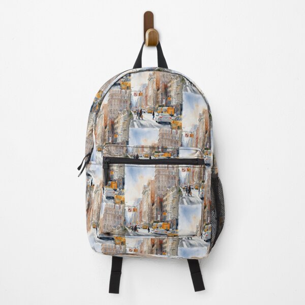 Item preview, New York City Street Watercolor Painting designed and sold by caracatita75.