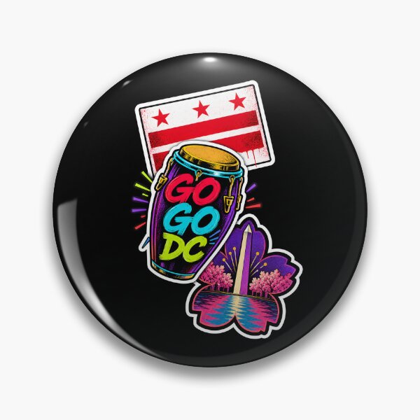 Item preview, Washington DC Go-Go – Colorful District Collage designed and sold by Fenay Designs.
