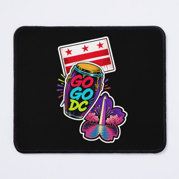 Item preview, Washington DC Go-Go – Colorful District Collage designed and sold by Fenay Designs.