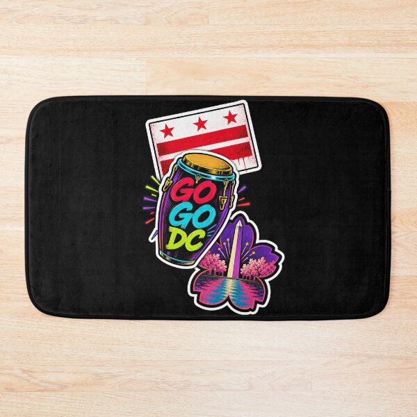Item preview, Washington DC Go-Go – Colorful District Collage designed and sold by Fenay Designs.