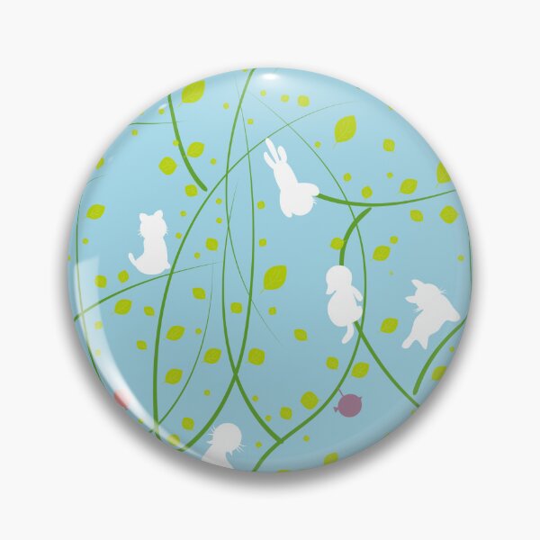 Item preview, White Cats Playing in Green Branches designed and sold by aimicat.