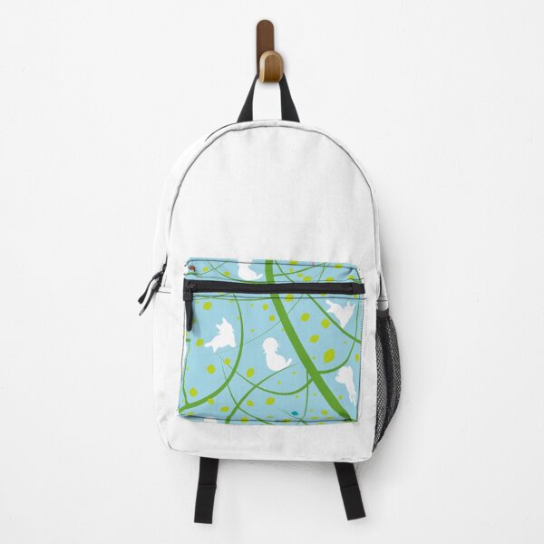 Item preview, White Cats Playing in Green Branches designed and sold by aimicat.