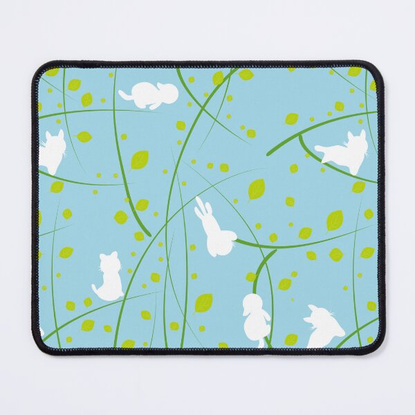 Item preview, White Cats Playing in Green Branches designed and sold by aimicat.