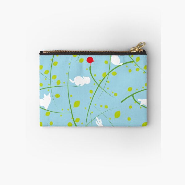 Item preview, White Cats Playing in Green Branches designed and sold by aimicat.