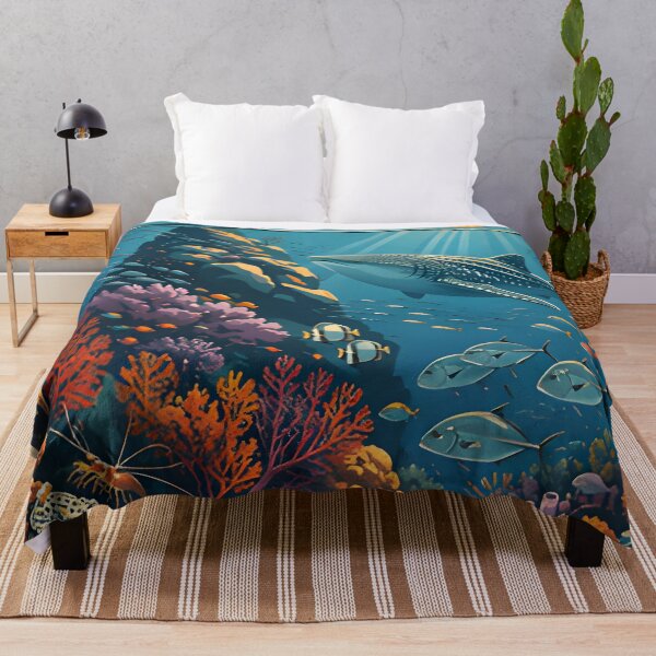 Item preview, Ocean Soul – Retro Tropical Sunset Illustration designed and sold by Spirit of Siam.