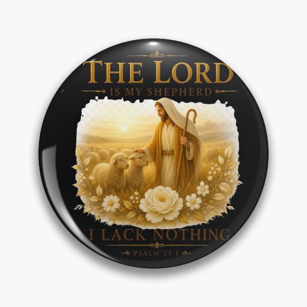 Item preview, The Lord Is My Shepherd, I Lack Nothing | Psalm 23:1 Christian T-Shirt/ Christian Apparel designed and sold by KINGDOM GOLD STUDIO.