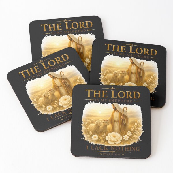 Item preview, The Lord Is My Shepherd, I Lack Nothing | Psalm 23:1 Christian T-Shirt/ Christian Apparel designed and sold by KINGDOM GOLD STUDIO.
