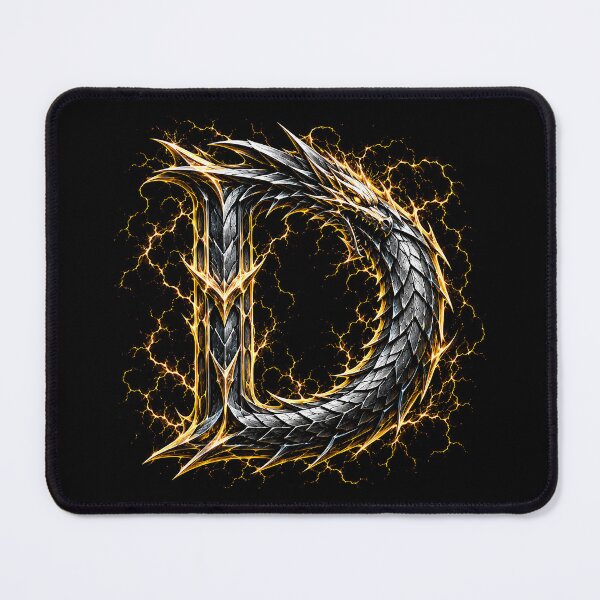 Item preview, Aurefang Dragonsteel Letter D designed and sold by BlissBlvdShop.