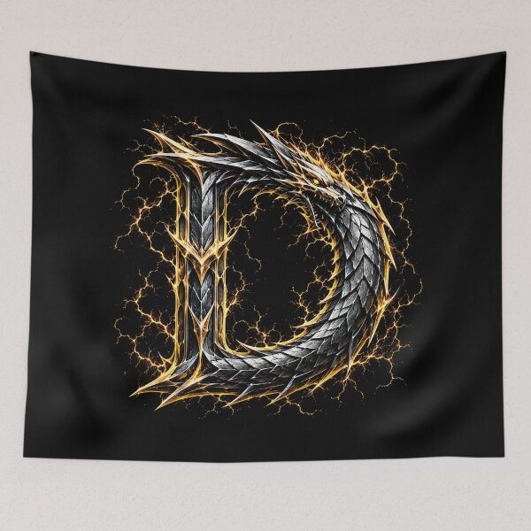 Item preview, Aurefang Dragonsteel Letter D designed and sold by BlissBlvdShop.