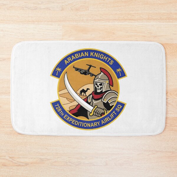 Item preview, USAF 728th Expeditionary Airlift Squadron Arabian Knights Patch designed and sold by CharlieDesings.