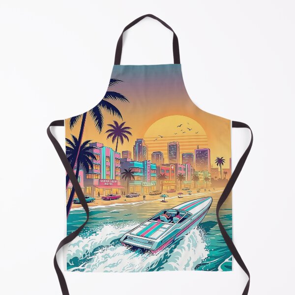 Item preview, Palm Trees and Boat Vice City Style designed and sold by Fun&Design.