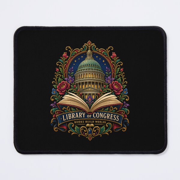 Item preview, Library of Congress – Floral Books Build Worlds designed and sold by Fenay Designs.