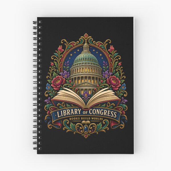 Item preview, Library of Congress – Floral Books Build Worlds designed and sold by Fenay Designs.