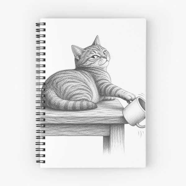 Item preview, Naught Cat Pencil Sketch designed and sold by CMA Design Studio.