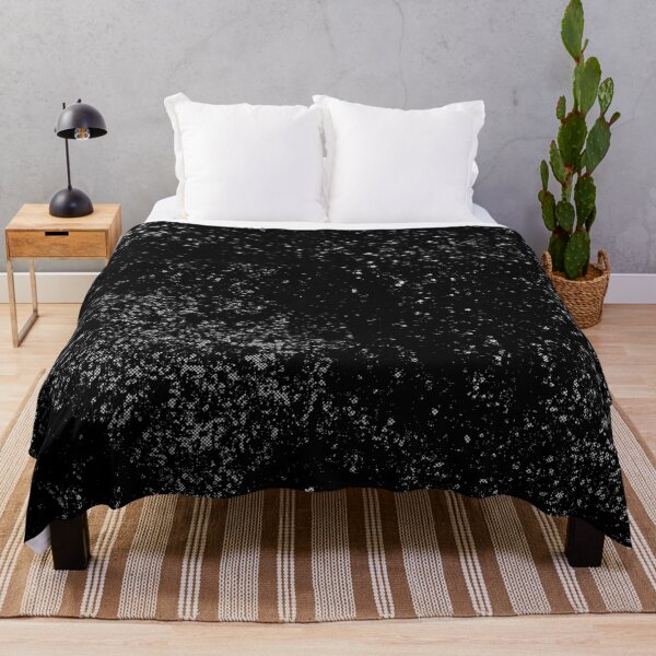 Item preview, Industrial Distressed Grunge | Textured Black and White Throw Pillow designed and sold by Peaceful Lotus Home Design.