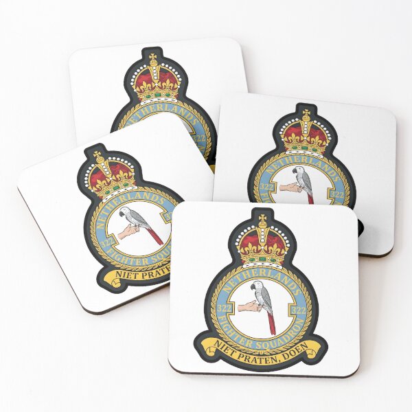 Item preview, RNLAF 322 Fighter Squadron Netherlands Crest Patch designed and sold by CharlieDesings.