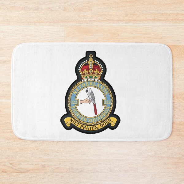 Item preview, RNLAF 322 Fighter Squadron Netherlands Crest Patch designed and sold by CharlieDesings.