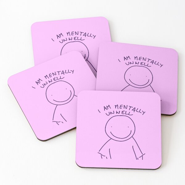 Item preview, I Am Mentally Unwell Pink designed and sold by im-unhinged-ok.