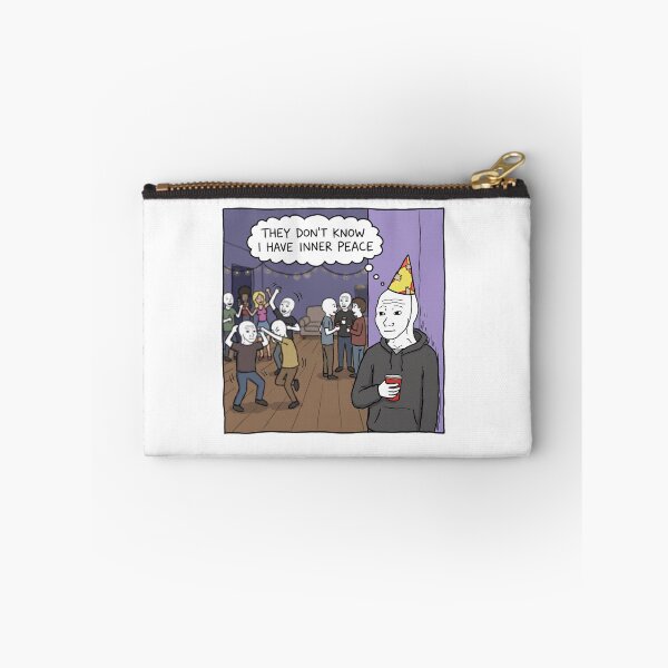 Item preview, They Dont Know I Have Inner Peace Wojak Meme Sticker designed and sold by ctbrtn.
