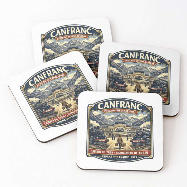 Item preview, Canfranc International Station – Vintage Spain–France Railway designed and sold by Past in Threads.