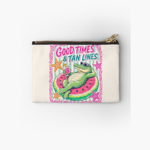 Item preview, Good Times And Tan Lines - Funny Gator Summer Vibes designed and sold by legendaryskins.