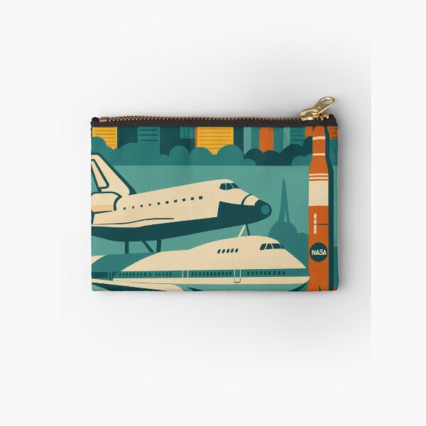 Item preview, Retro Pop Art Poster Illustration of Space Center Houston | Bold NASA-Inspired Space Exploration Print with Saturn V Rocket & Cosmic Retro Aesthetic | Vintage Science Wall Art Decor designed and sold by PaintedPixels01.