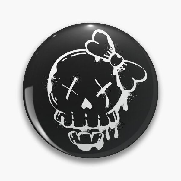 Item preview, Cute Bow Skull With Heart-Shaped Nose designed and sold by ndesigne.