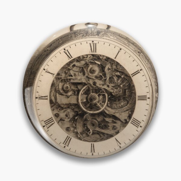 Item preview, T-Shirt - Sticker - Timeless Craft: Mechanical Pocket Watch designed and sold by ForeverPrintsOK.
