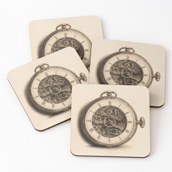 Item preview, T-Shirt - Sticker - Timeless Craft: Mechanical Pocket Watch designed and sold by ForeverPrintsOK.