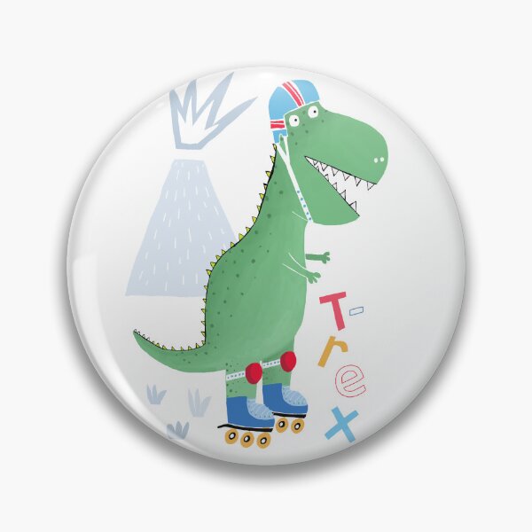 Item preview, Funny Roller Blading T-Rex with Colorful Text by Children's Artist Carla Daly designed and sold by Carla Daly.