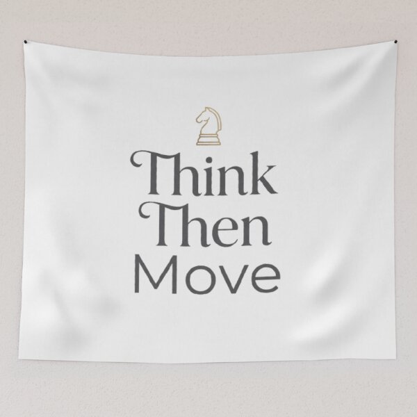 Item preview, Think Then Move Chess Design – Strategic Chess Player Quote T-Shirt | Chess Lover Gift designed and sold by KnightVibe.