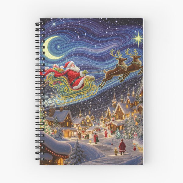 Item preview, Magical Christmas Village With Santa And His Sleigh designed and sold by GaffaDesigns.