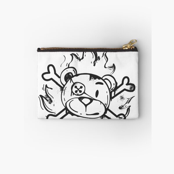 Item preview, Burning Teddy Bear Skull and Crossbones Doodle designed and sold by ndesigne.