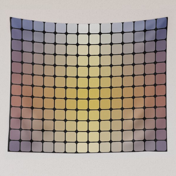 Item preview, Minimalist Color Grid Gradient Matrix Art designed and sold by drTerrens.