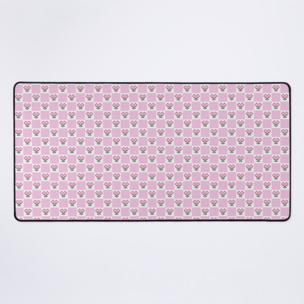 Item preview, Pink Pixel Flower Checkerboard Pattern | Cute Pastel Pixel Art Floral Aesthetic designed and sold by Little Dora Art.
