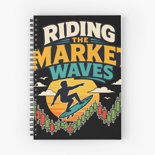 Item preview, Riding the Market Waves Surfer Riding a Candlestick Chart with Sunset Trading Illustration for Stock Market Traders and Investors designed and sold by Huddy-clothes.