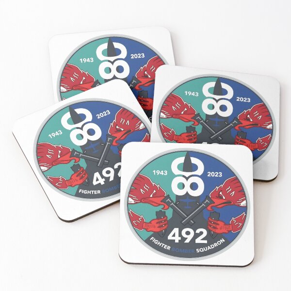 Item preview, USAF 492nd Fighter Bomber Squadron 80th Anniversary Patch designed and sold by CharlieDesings.