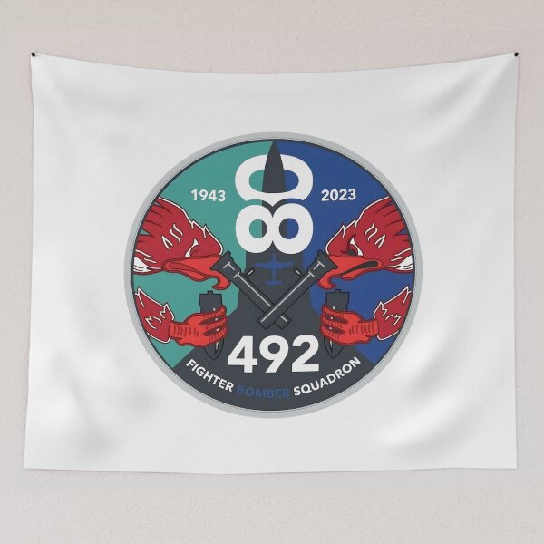 Item preview, USAF 492nd Fighter Bomber Squadron 80th Anniversary Patch designed and sold by CharlieDesings.