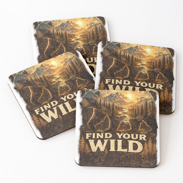 Item preview, Find Your Wild | Adventure Typography Design designed and sold by VasiArtLab.