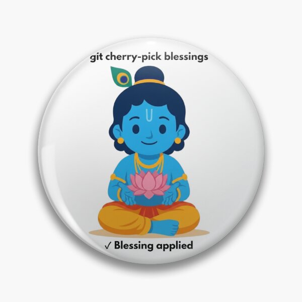 Item preview, Bendiciones de git cherry-pick | Pegatina de desarrollador de Git | Humor tecnológico designed and sold by BhaktiByte.
