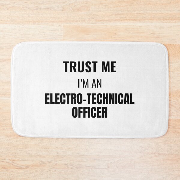 Item preview, Trust Me I'm an Electro-Technical Officer (Black) designed and sold by ShipCrewNation.